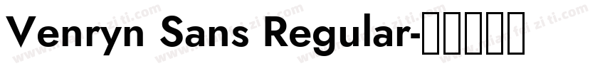 Venryn Sans Regular字体转换